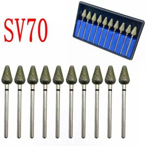 Super Grof 10 Stks/set Dental Diamond Slijpen Polijsten Burs Craft Polijstmachine Nail Boor Frees Tanden Whitening