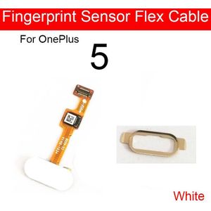 Home Button Vingerafdruk Sensor Flex Kabel Met Frame Cover Voor Oneplus 5 1 + 5 Menu Touch Return Key Flex lint Reparatie Onderdelen