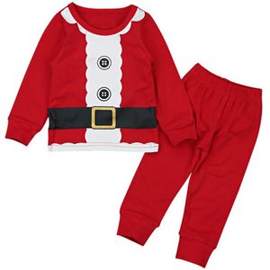 Baby Jongens Meisjes Pyjama Kerst Kids Kostuum Kerstman Jurk Up Kinderen Kleding Lange Mouw Peuter Nachtkleding