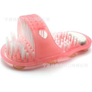 1Pcs Douche Voeten Foot Scrubber Massager Cleaner Spa Exfoliërende Wasmachine Wassen Slipper Pedicure Gereedschap Badkamer Bad Dropshiping