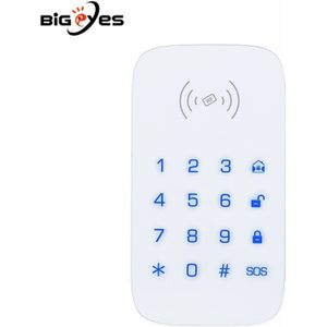 Pgst 433Mhz Draadloze Touch Toetsenbord Ondersteuning Rfid Tags Draadloze Wachtwoord Keybord Voor Security Inbraakalarm System Inbraakalarm