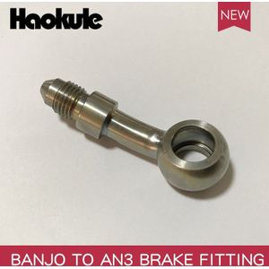 Haokule Rvs Banjo 10.2 Mm Naar Male AN3 Teflon Ptfe Slang End Fitting Remsysteem Fittingen