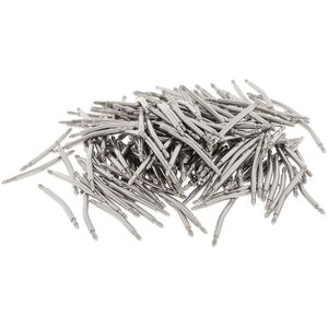 200Pcs Rvs Gebogen Lente Bar Pins Link Voor Horloge Band 16-26Mm