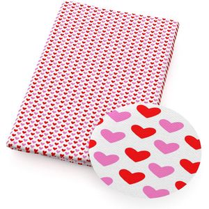 50*145Cm Liefde Hart Letters Print 100% Katoen Stof Patchwork Voor Doek Marionet Kledingstuk Tissue Quilten Materiaal Pop, 1Yc12298