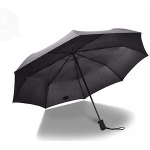 Volledig Automatische 3 Opvouwbare Paraplu Vouw Mannen Vrouwen Zakelijke Zonnige en Regenachtige Paraplu Alle In 1 Zwarte Coating Parasol