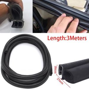 Rubber Auto Pakking Trim Winddicht Zwart Afdichting 3Meter Duurzaam Universele 300Cm Tape Praktische