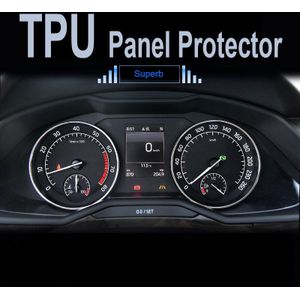 Voor Skoda Superb Auto Dashboard Film Cover Tpu Screen Protector Shift Panel Beschermende Cover Interieur Accessoires