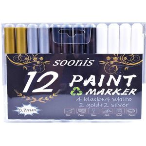 Duurzaam Acryl Water-Proof Marker Pennen Art Supplies Voor Stof Hout Canvas Pebble Banden Fotoalbum Keramische Schilderij