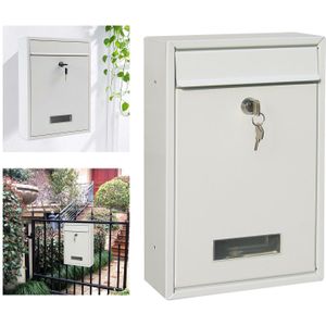 Mailbox Muur Gemonteerde Anti-Roest Post Mail Regendicht Afsluitbare Mail Box 2 Sleutels Gate Decoratieve Suggestie Doos