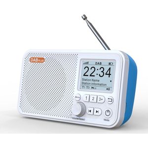 2.4 Inch Dab Dab + Fm Digitale Radio Met Telescopische Antenne Kleur Lcd-scherm Bluetooth-Compatibel Omroep Radio MP3 speler
