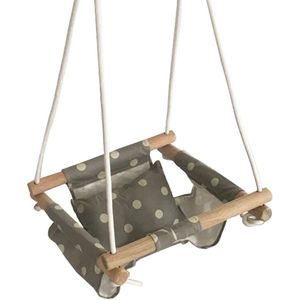 Baby Swing Hangmat Seat Set Canvas Opknoping Stoel met Kussen Todder Outdoor Indoor Tuin Houten Schommel Rocker Dragende 50kg