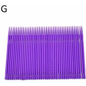 100 Stuks Wegwerp Wimper Swab Borstel Dental Micro Brush Uitbreiding Individuele Lash Verwijderen Wattenstaafje Micro Borstel Makeup Tools