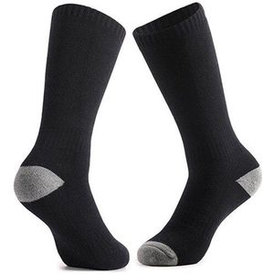 Zwart Mid-Buis Verdikking Alle-Wol Ademend Warme Sokken Winter Bergbeklimmen Slijtvaste Demping Sport Anti-bevriezing