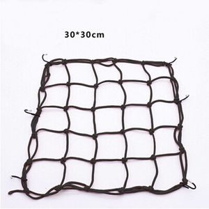 Netto Styling 30X30Cm Latex Bagagenet Met 6 Verstelbare Haken & Strakke 2 "X 2" mesh Voor Motorhelm Cargo Olietanker