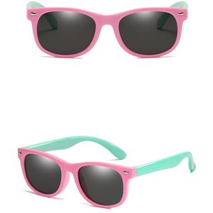 Kids Gepolariseerde Zonnebril TR90 Jongens Meisjes Zonnebril Siliconen Veiligheidsbril Cadeau Voor Kinderen Baby UV400 Eyewear Gafas de