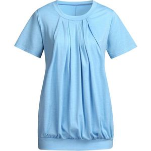 Verpleging Top Vrouwen Zomer Gelaagde Runched voor Borstvoeding Casual T-shirt Zwangere Moederschap Kleding Ropa Embarazada 19Je