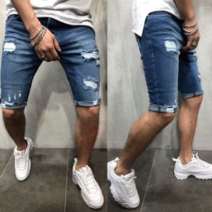 Mode Leisure Mens Ripped Korte Jeans Kleding Zomer Katoenen Shorts Ademend Denim Shorts Mannelijke