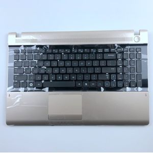 US Gold Palmrest Laptop Keyboard for Samsung RV509 RV511 NP-RV511 RV513 RV515 RV518 RV520 US Layout