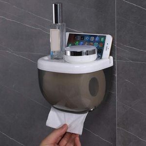 Waterdichte Toiletrolhouder Mobiele Telefoon Opslag Plank Wall Mounted Rack