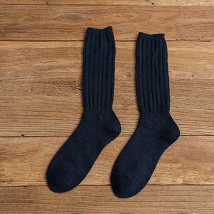 10 Effen Kleur Katoenen Sokken Herfst/Winter Warm Vrouwen Sokken Zachte Comfortabele Gebreide Meisjes Casual Sokken Midden Lange vrouwelijke Sox