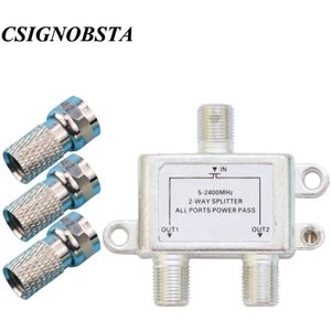 Goedkope Prijs 5-2400 MHz 2 Manieren Repeater Splitter met F-Type Connector voor Coaxkabel Aansluiten voor CDMA GSM DCS W-CDMA