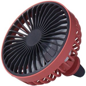 360 Graden Draaibare Car Air Vent Mount Usb Koelventilator Koeler Met Led Licht