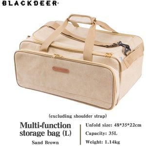 Blackdeer Camping Reizen Draagbare Gescheiden Opslag Tassen Handbagage Bruine Zakken Kookgerei Tote Grote Weekend Bag