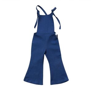 Kids Baby Meisjes Bell-bottoms overalls Kleding Mouwloze Jumpsuit Broek Overalls Outfits Zomer Kleding voor Kleine Meisjes