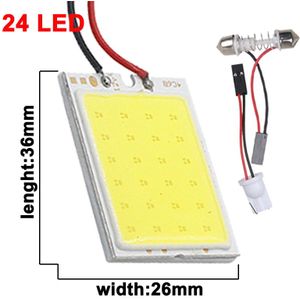 1x T10 W5W LED COB Lamp C5W C10W COB LED Festoen 31mm 36mm 39mm 42mm 12V Super Heldere Witte Auto Interieur Koepel Leeslamp