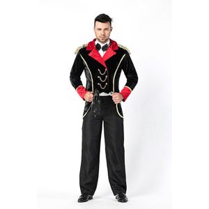 Circusdirecteur Halloween Kostuum Circus Gentleman Carnaval Crazy Magician Volwassen Man Kostuum Fantasia Cosplay Pak voor Mannen