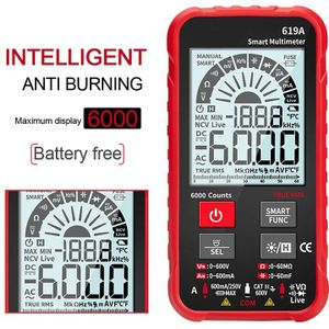 Digitale Multimeter Ac/Dc Stromen Voltage Testers True Rms 6000 Telt Professionele Analoge Bar Multimetro Ncv Meter