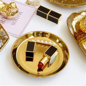 Europese Stijl Luxe Gouden Keramische Sieraden Lade Opslag Kleine Lade Sieraden Opbergvak Woondecoratie Make Storage