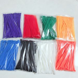 100 Stuks 4X200 Mm Zelfsluitende Nylon Kabelbinders Plastic Wire Zip Binding Wrap Bandjes 3.5*200 Mm Mix 8 Colorwidth 3.5 Mm Sgs Gecertificeerd