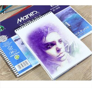 Klassieke Aquarel Papier Pure Houtpulp 230G/M2 20 Vellen Handgeschilderde Tekening Schets Artiest Student Art levert Briefpapier