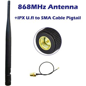 868MHz Antenne Kit 5dbi Externe Omni Indoor Antenne met SMA Connector + IPX U. fl naar SMA Kabel Pigtail voor Signaal Booster Router
