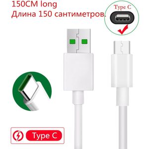 Voor Samsung S20 Fe A51 Google Pixel 4a 5G Snelle Usb Charger Adapter 5A Vooc Super Type C Lading kabel Oppo Reno4 F Realme 6 7 X50