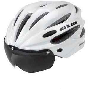 Gub K80 Plus Magnetische Goggle Rijden Helm Een Paar Grijze Lenzen Geïntegreerde Mountainbike Apparatuur Mtb Road Fiets helm