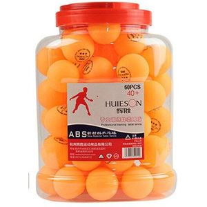 Huieson 60Pcsbarrel Abs Plastic Tafeltennis Ballen 3 Star Ping Pong Ballen Voor Wedstrijdtraining Fitness 40Mm + 2.7G S40 +