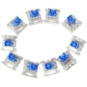 10Pcs 3 Pin Mechanische Toetsenbord Schakelaar Blauw Rood Bruin Zwart Vervanging Voor Gateron Cherry Mx