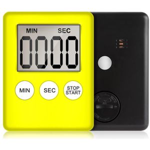 Kookwekker Ultradunne Lcd Digitale Scherm Countdown Alarm Slaap Stopwatch Vierkante Koken Countdown Thermometer Klok