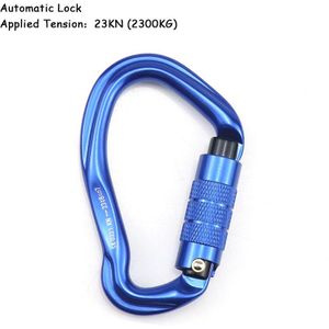 25KN Professionele Klimmen Carabiner D Vorm Luchtvaart Aluminium Veiligheidsslot Outdoor Klimmen Ascend Bergbeklimmen Apparatuur