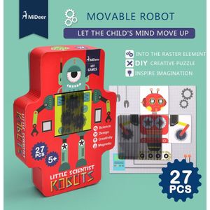 Mideer Kinderen Beweegbare Robot Papier Puzzel Raster Puzzel Onderwijs en Leren Speelgoed voor Kids