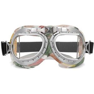 Motocross Goggles Helm Steampunk Koperen Vliegende Motorfiets Bril Pilot Biker Eyewear Goggle Beschermende Gear