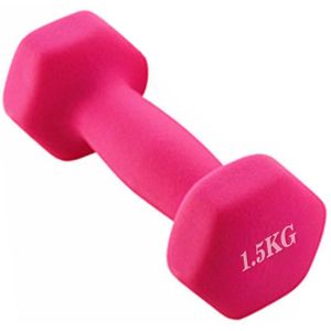 1Pc Verstelbare Roze Halter Voor Fitness Aquatic Barbell Gym Gewichtsverlies Oefening Apparatuur Vrouwen Uitgebreide