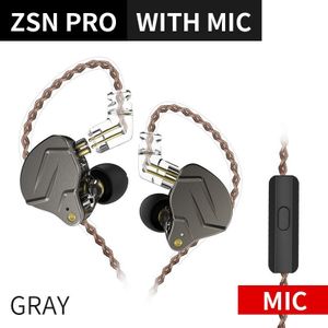 Kz Zsn Pro 1BA 1DD Hybrid Drive In Ear Oortelefoon Hifi Metal Bass Oordopjes Sport Muziek Headset Vervangbare Kabel ZS10 pro Zsx Zstx