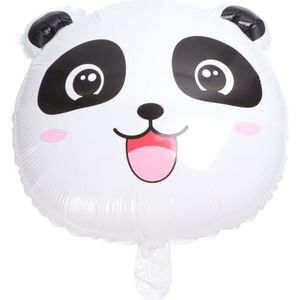 1 Set 20Pcs Leuke Panda Ballon Cartoon Aluminium Folie Ballon Voor Verzamelen Verjaardagsfeestje Decoratie (Wit Zwart roze