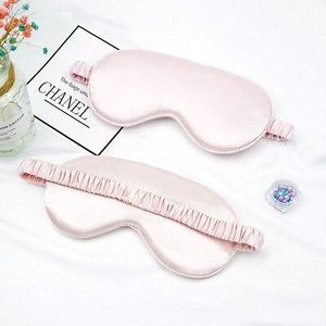 Vrouwen Geïmiteerd Zijde Dubbele-Side Shading Slaapmasker Slapen Eye Mask Cover Ooglap Blinddoeken Slaapmasker Gezondheid Slaap Shield Licht