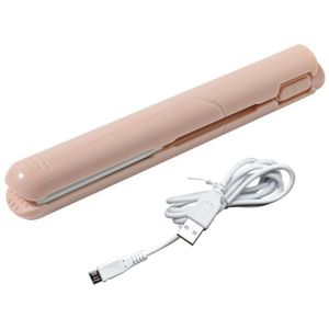 2 In 1 Mini Krultang Fronsen Usb Elektronische Spalk Haar Krultang Golven Platte Rechttrekken Clip Kappers Styling Tools
