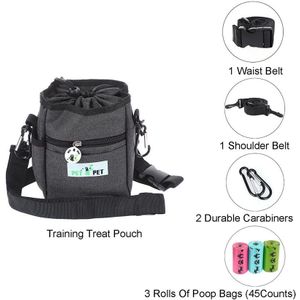 Behandelen Opleiding Pouch-3 Manieren Om Ware Dog Treat Pouch Met Ingebouwde Kak Zak Dispenser Carry voor Honden Training