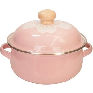 18 Cm Geëmailleerde Soeppan Hotpot Seal Slakom Keuken Pot Versheid Box Macarons Ins-Stijl Tomaat kookpan